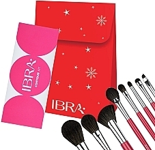 Набор - Ibra Gift Set 5 (pallet/6.9g + brushes/8pcs) — фото N1