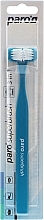 Зубная щетка трехсторонняя "724", светло-синяя - Paro Swiss Superbrush 3in1 — фото N1