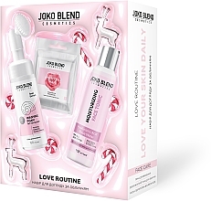 Набор новогодний по уходу за лицом - Joko Blend Love Routine (f/foam/150ml + toner/150ml + f/mask/20g) — фото N1