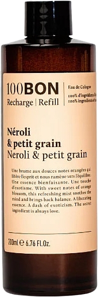 100BON Neroli & Petit Grain - Одеколон (сменный блок) — фото N1