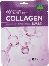 Маска для лица с коллагеном - Amicell Pascucci Good Face Eco Mask Sheet Collagen — фото N1