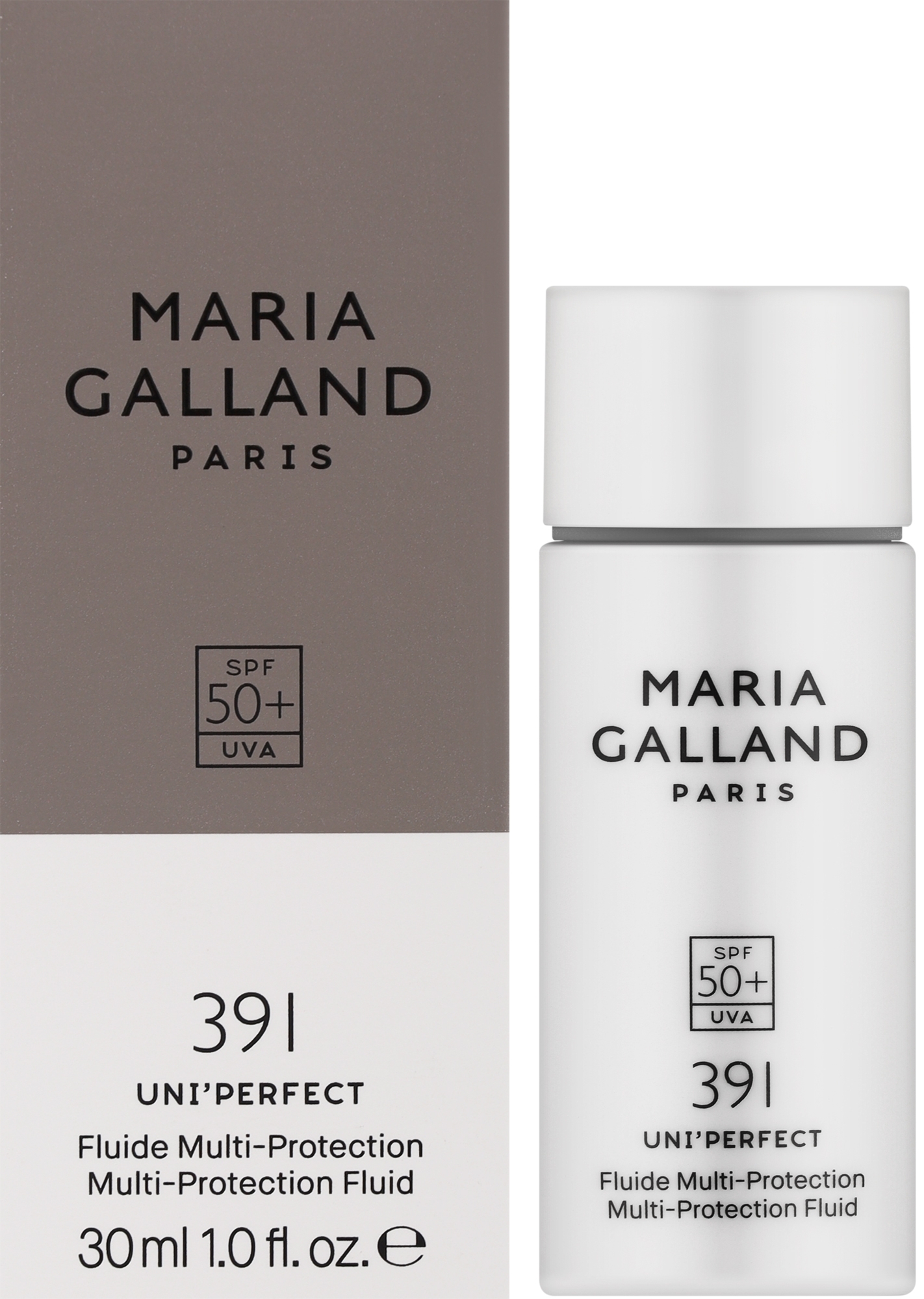 Многофункциональный флюид для лица с SPF 50+ - Maria Galland Paris 391 Uni'Perfect Multi-Protection Fluid SPF 50+ — фото 30ml