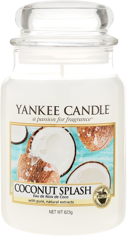 Ароматическая свеча в банке - Yankee Candle Coconut Splash — фото N5