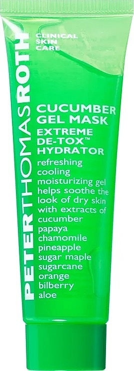 Огуречная гелевая маска - Peter Thomas Roth Cucumber Gel Mask Extreme De-Tox Hydrator — фото N4