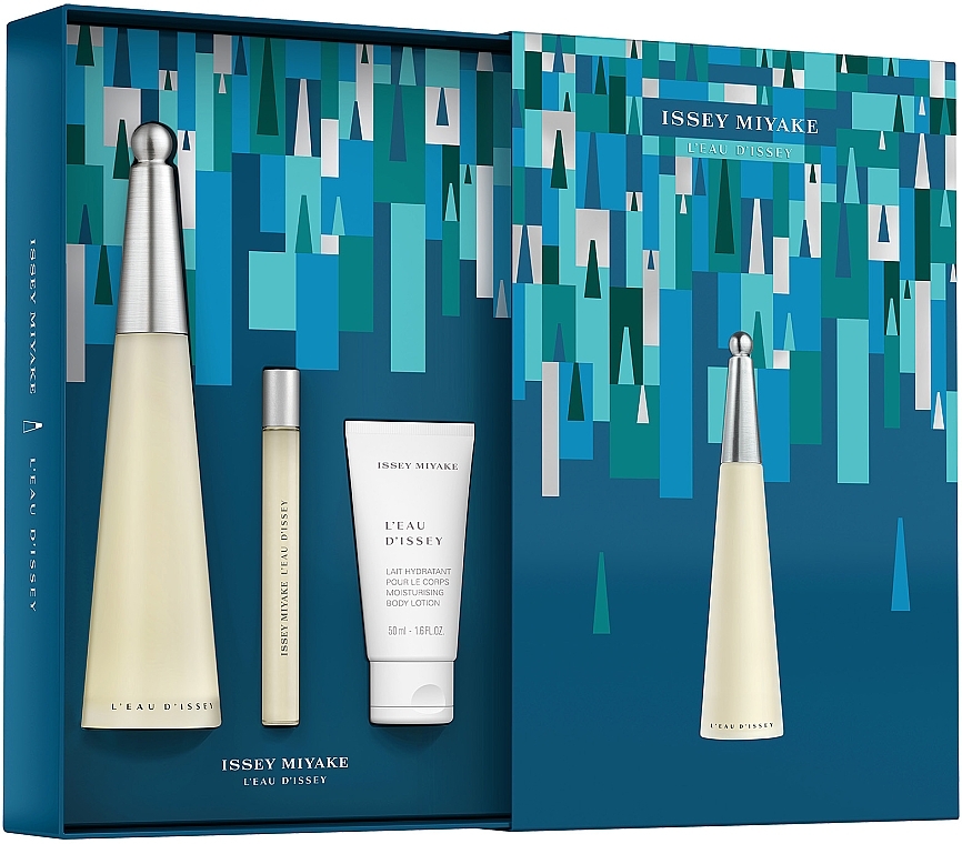 Issey Miyake L'Eau D'Issey - Набір (edt/100ml + edt/mini/10ml + b/lot/50ml) — фото N2