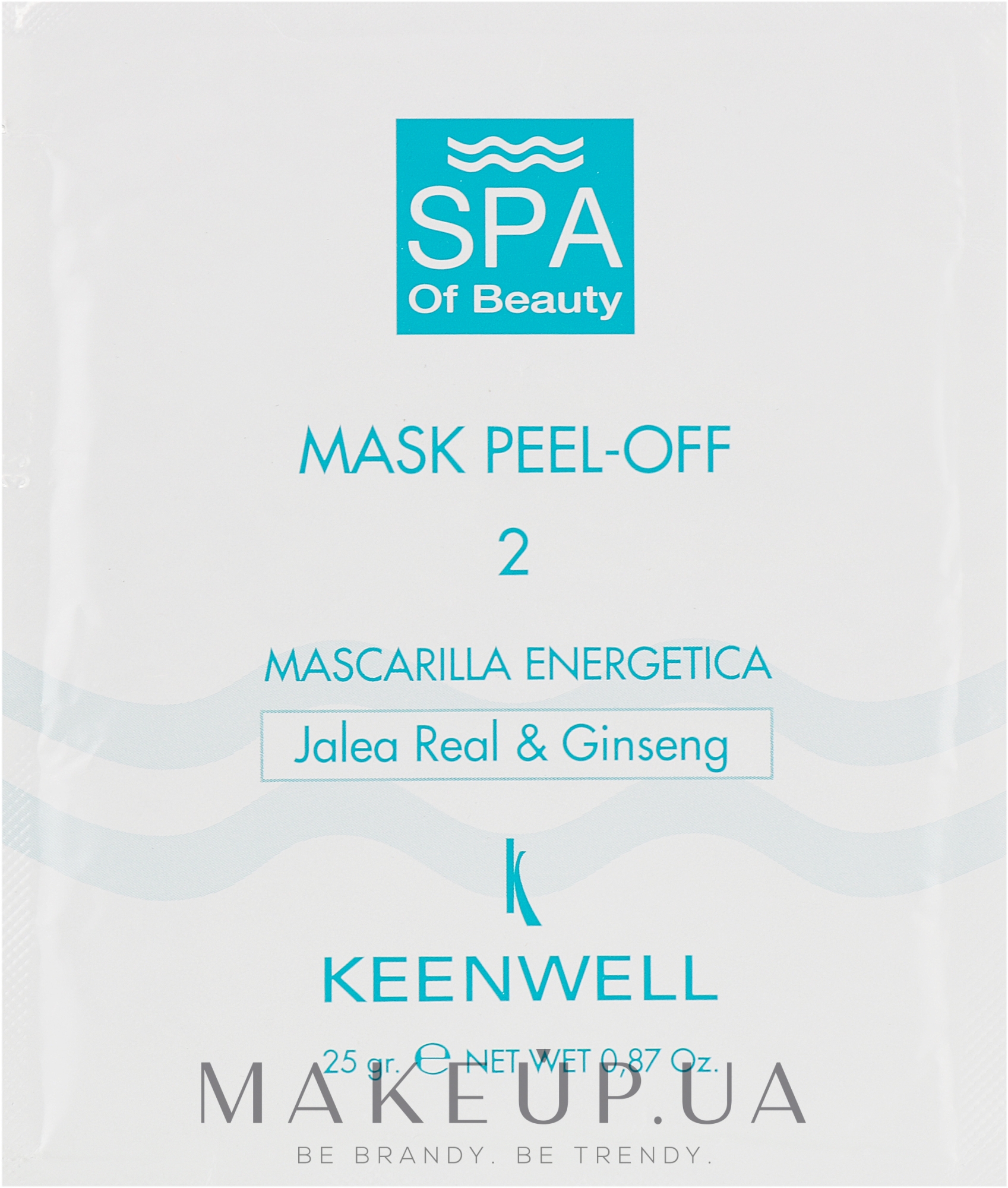 Енергетична СПА-маска № 2 - Keenwell SPA Of Beauty Mask Peel-Off 2 — фото 25g