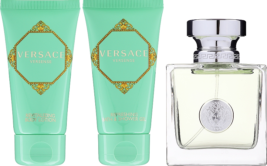 Versace Versense - Набір (edt/50 ml + b/lot/50 ml + sh/g/50 ml) — фото N2