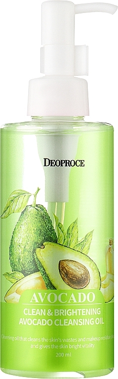 Гідрофільна олія для обличчя "Авокадо" - Deoproce Avocado Clean&Brightening Cleansing Oil — фото N1