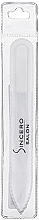 Скляна пилочка для нігтів 90 мм, біла - Sincero Salon Glass Nail File Duplex, White — фото N2