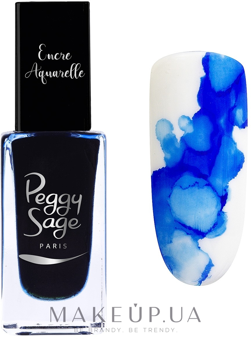 Чорнила для акварельного розпису - Peggy Sage Nail Watercolour Ink — фото Blue