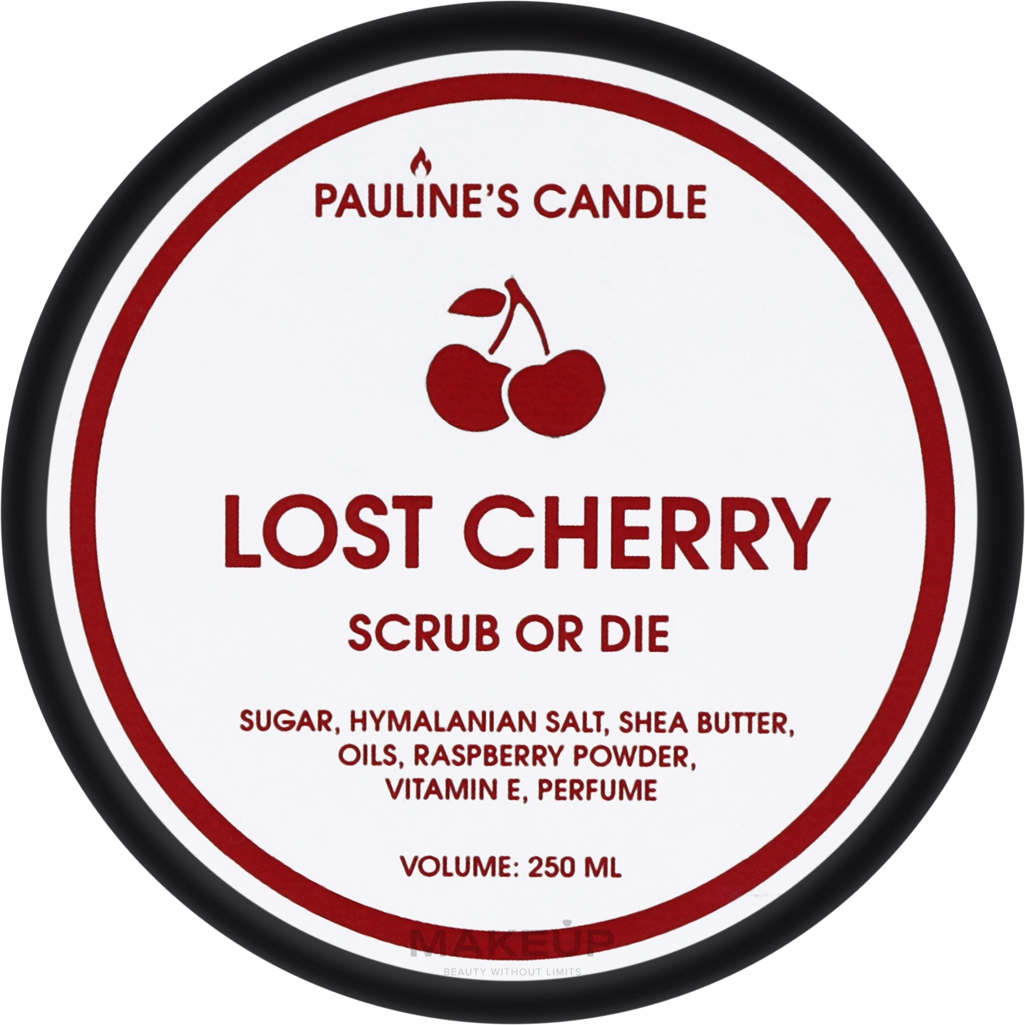 Натуральний скраб для тіла - Pauline's Candle Lost Cherry Scrub Or Die — фото 250ml