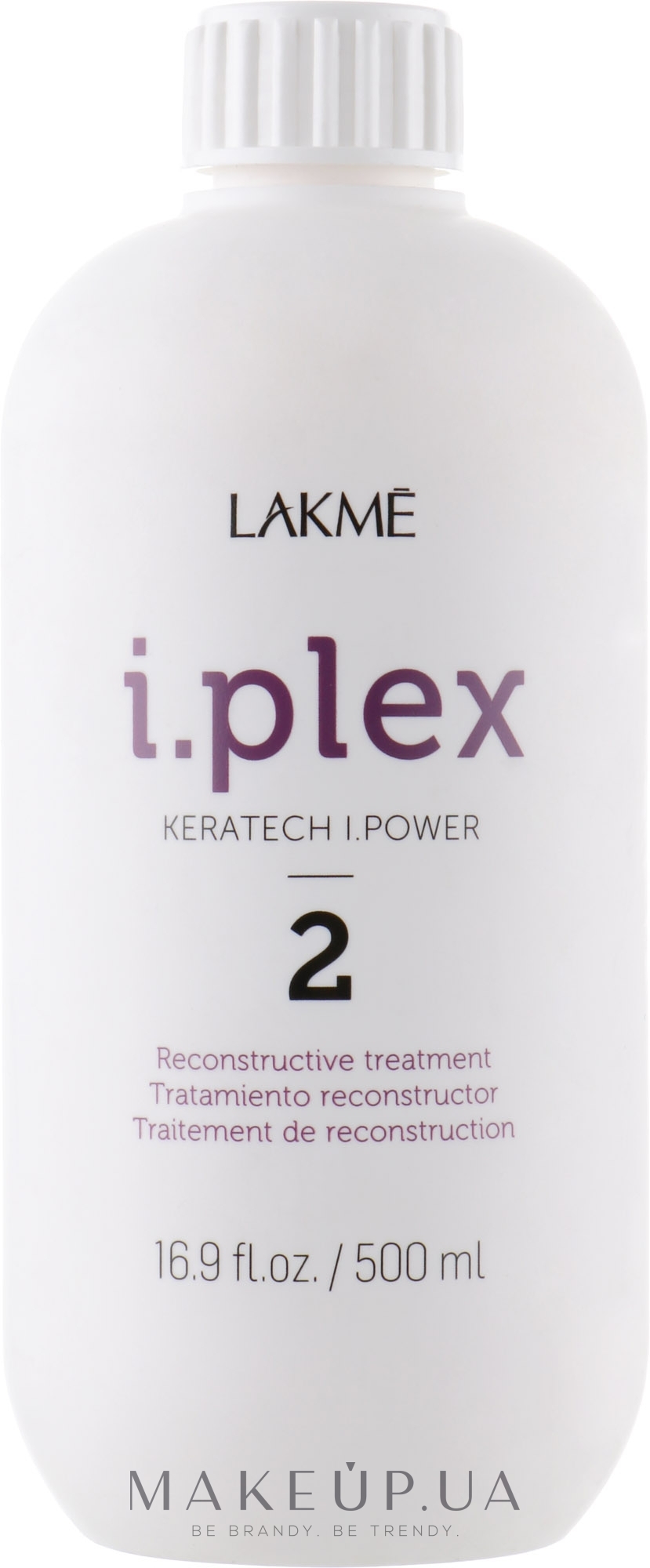 Восстанавливающее средство для волос - Lakme i.plex Keratech I.Power 2 — фото 500ml