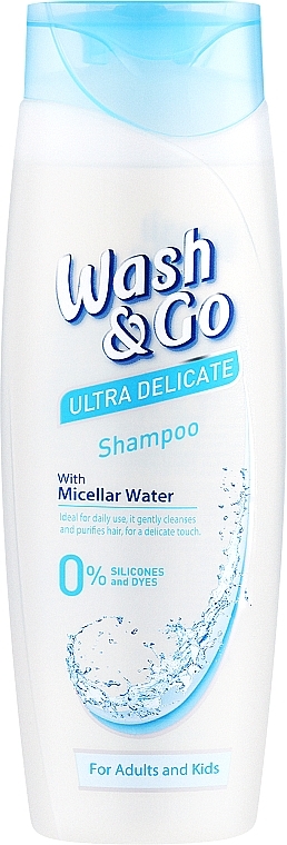 Шампунь на мицеллярной воде для всех типов волос - Wash&Go Ultra Delicate Shampoo With Micellar Water — фото N1