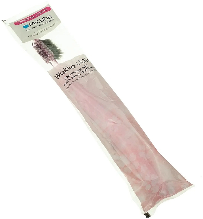 Зубная щетка, мягкая, розовая - Mizuha Wakka Light Toothbrush — фото N5