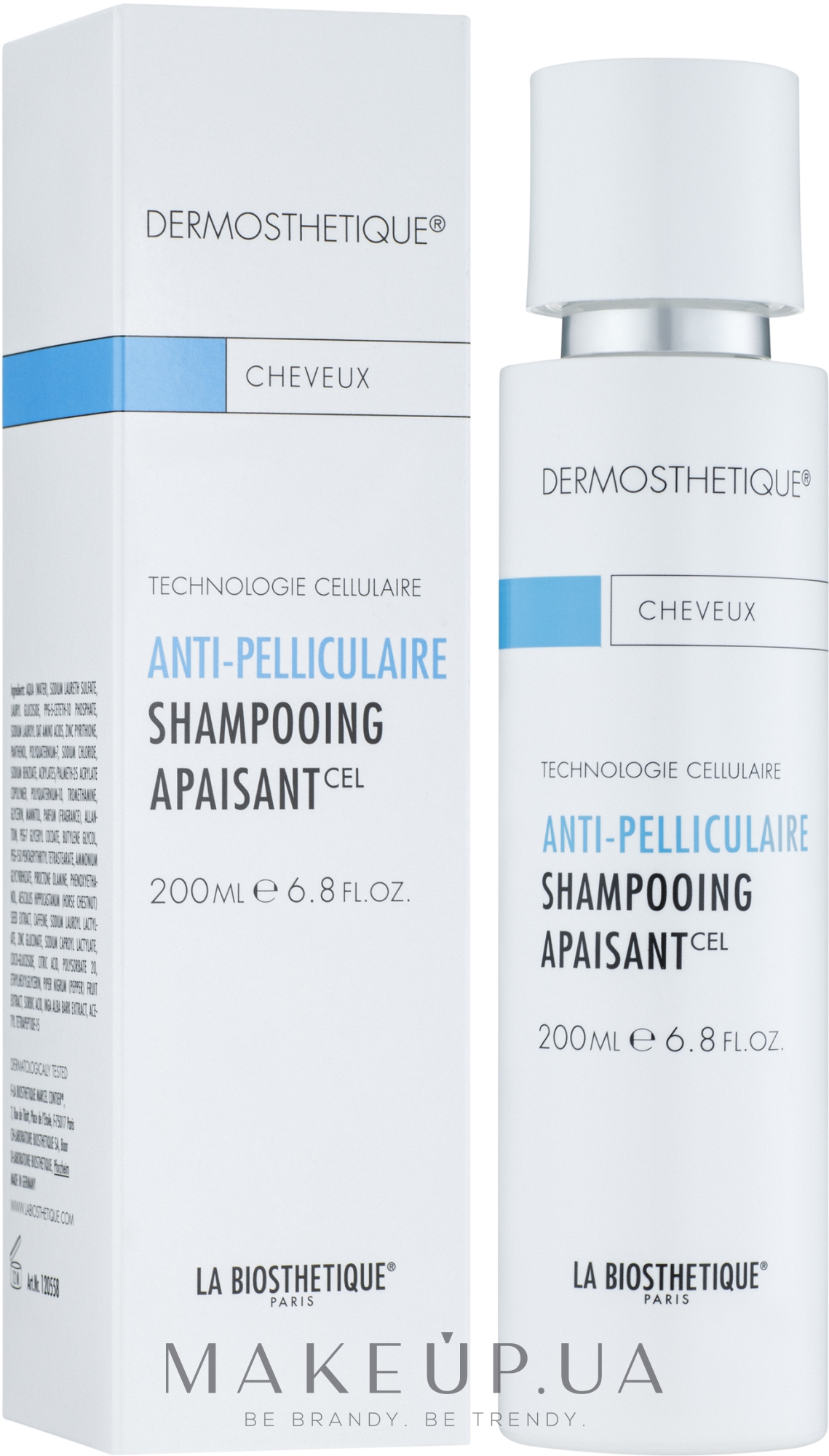 Клітинно-активний шампунь проти лупи для чутливої шкіри голови - La Biosthetique Dermosthetique Shampooing Apaisant  — фото 200ml
