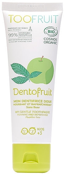 Детская зубная паста - Toofruit Dentofruit Doux Bio