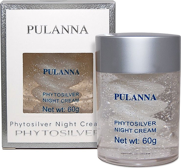 Ночной крем для лица на основе серебра - Pulanna Phytosilver Night Cream — фото N1