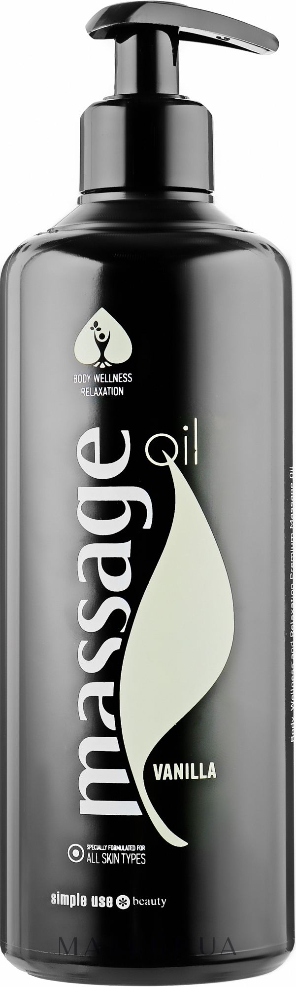 Массажное масло после депиляции "Ваниль" - Simple Use Beauty Massage Oil — фото 500ml
