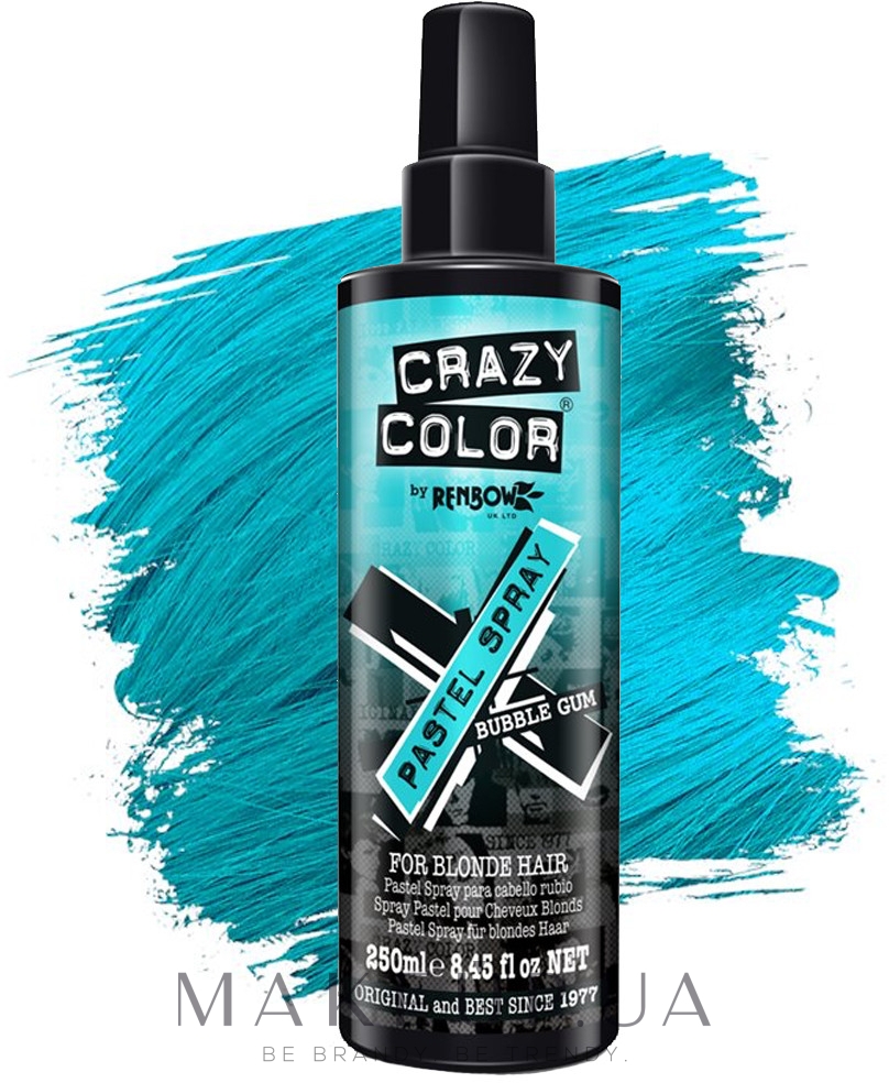 Цветной спрей для волос - Crazy Color Pastel Spray — фото Bubblegum