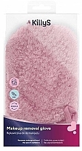 Перчатка для умывания 500494, розовая - KillyS Makeup Removal Glove — фото N2