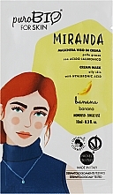 Парфумерія, косметика Маска для обличчя "Банан" - PuroBio Cosmetics Miranda Cream Mask Oily Skin