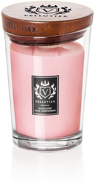 Ароматическая свеча "Сочный розовый грейпфрут" - Vellutier Succulent Pink Grapefruit