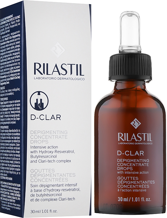 Тонизирующий концентрат для кожи лица склонной к пигментации - Rilastil D-Clar Depigmenting Concentrate Drops — фото N2