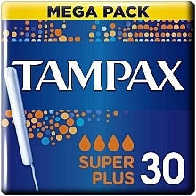 Парфумерія, косметика Тампони з аплікатором, 30 шт. - Tampax Blue Super Plus