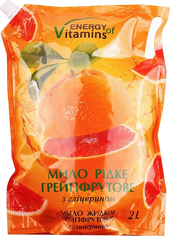 Рідке мило "Грейпфрутове з гліцерином" - Energy of Vitamins — фото N3