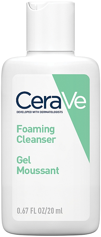ПОДАРОК! Интенсивно очищающий гель для нормальной и жирной кожи лица и тела - CeraVe Foaming Cleanser — фото N1