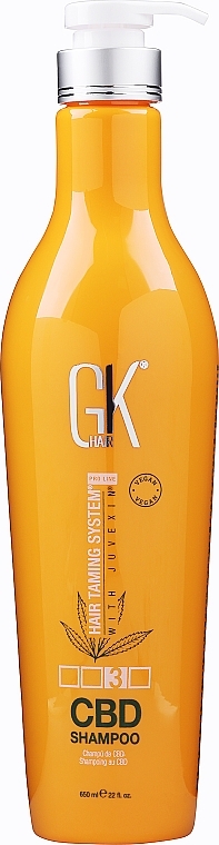 Шампунь зволожувальний з веганським протеїном - GKhair CBD Vegan Shampoo — фото N3