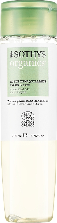 Очищающее масло для лица - Sothys Organics Face & Eye Make-Up Remover Oil — фото N1