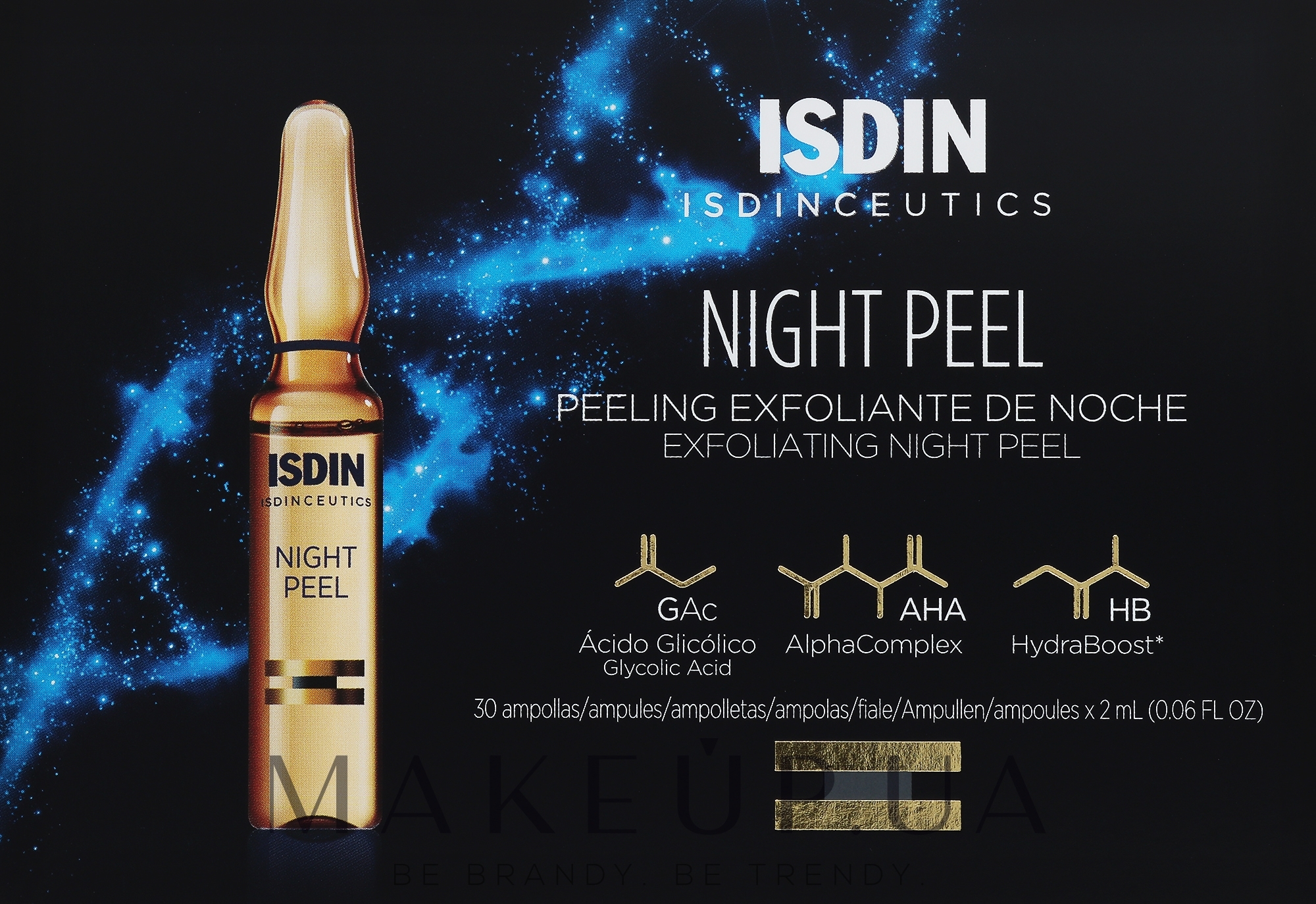 Відлущувальна нічна сироватка з гліколевою кислотою - Isdin Isdinceutics Night Peel — фото 30x2ml