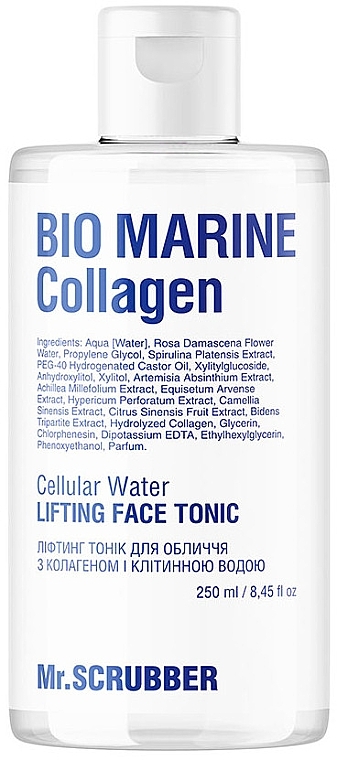 Ліфтинг тонік для обличчя з колагеном і клітинною водою - Mr.Scrubber Bio Marine Collagen — фото N1