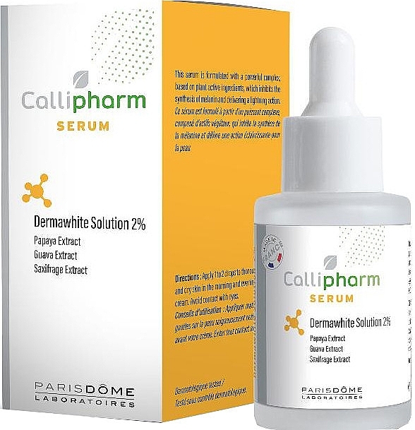 Освітлювальна сироватка для обличчя - Callipharm Serum Dermawhite Solution 2% — фото N1