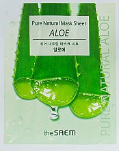 Парфумерія, косметика Заспокійлива маска для обличчя з алое вера - The Saem Pure Natural Mask Sheet Aloe