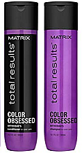 Парфумерія, косметика УЦЕНКА Набір  - Matrix Total Results Color Obsessed Kit (shmp/300ml + cond/300ml) *