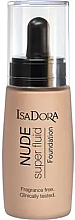 Парфумерія, косметика Тональна основа - IsaDora Nude Super Fluid Foundation