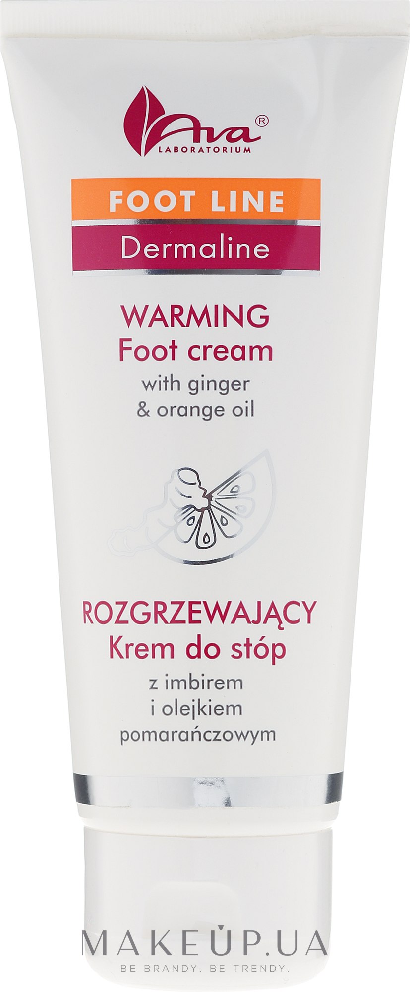 Крем для ног с экстрактом имбиря и апельсиновым маслом - Ava Laboratorium Dermoprogram Warming Foot Cream — фото 100ml