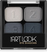 Тени для век 4-х цветные - Vollare Cosmetics ArtLook Eye Shadows — фото N2