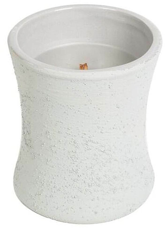 Ароматизована свічка - WoodWick Wood Smoke Concrete Ceramic Hourglass — фото N1