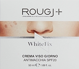 Парфумерія, косметика Денний крем для обличчя проти пігментних плям - Rougj+ WhiteFix Day Face Cream SPF20