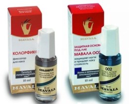 Парфумерія, косметика Набір - Mavala Double Action Treatment Base + Mavala Colorfix (Base/10ml + car/10ml)