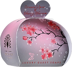 Мыло "Восточные специи и вишневый цвет" - The English Soap Company Oriental Spice and Cherry Blossom Guest Soaps — фото N1