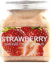 Парфумерія, косметика Скраб для тіла "Полуниця" - Wokali Sherbet Body Scrub Strawberry