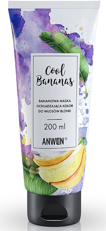 Маска для светлых волос - Anwen Cool Bananas Color Cooling Mask For Blond Hair — фото N1