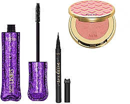 Парфумерія, косметика Набір - Tarte Cosmetics Beauty Bouquet Color Collection (mascara/7ml + blush/1.5g + eye/liner/1ml)