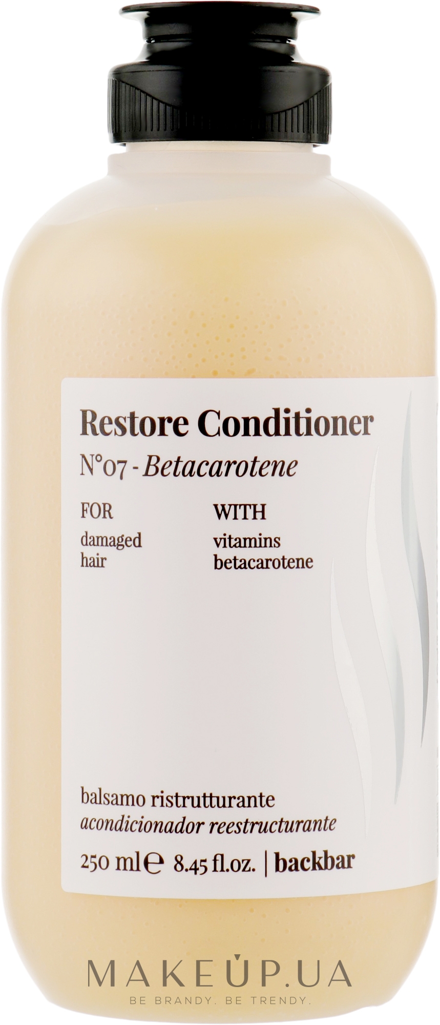 Кондиционер для волос - Farmavita Back Bar No7 Restore Conditioner Betacarotene — фото 250ml