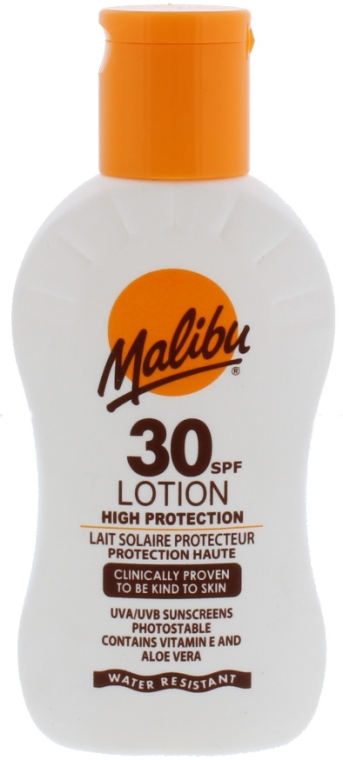 Сонцезахисний лосьйон SPF 30 - Malibu Lotion High Protection SPF30 — фото N1