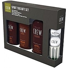 Парфумерія, косметика Набір - American Crew Sports Trio Gift Set (shm/250ml + cond/250ml + b/wash/450ml + balls/2)